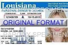52 Louisiana Id Card Template Layouts by Louisiana Id Card Template