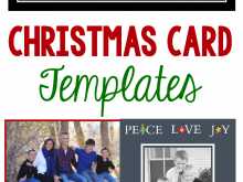 4X6 Christmas Photo Card Template Free