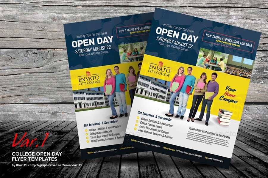 52 Online Open Day Flyer Template Photo by Open Day Flyer Template