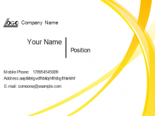 52 Online Yellow Name Card Template in Word with Yellow Name Card Template