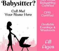 52 Printable Babysitting Flyer Templates Formating by Babysitting Flyer Templates