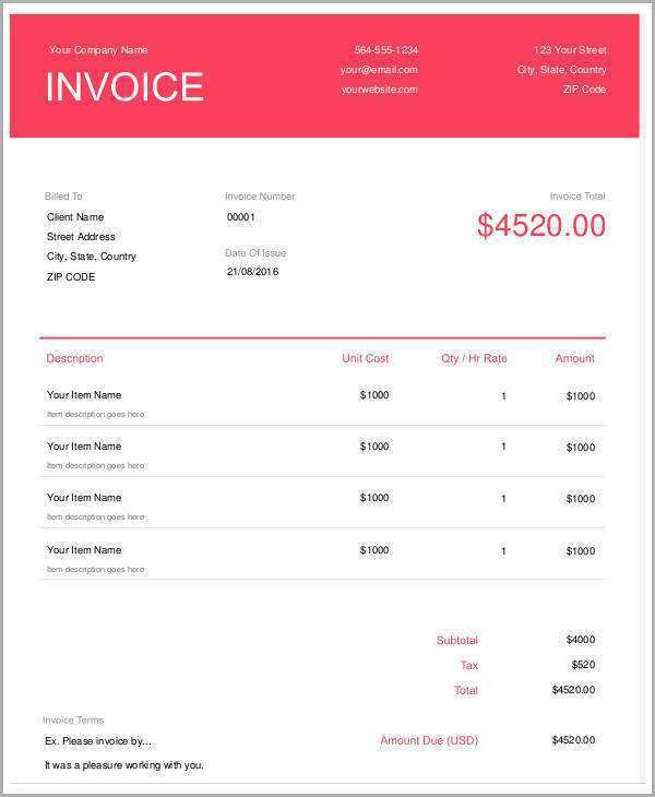 52 Printable Invoice Template For Freelance Designer Layouts by Invoice Template For Freelance Designer