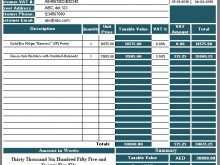 52 Printable Tax Invoice Template Excel Uae in Photoshop by Tax Invoice Template Excel Uae