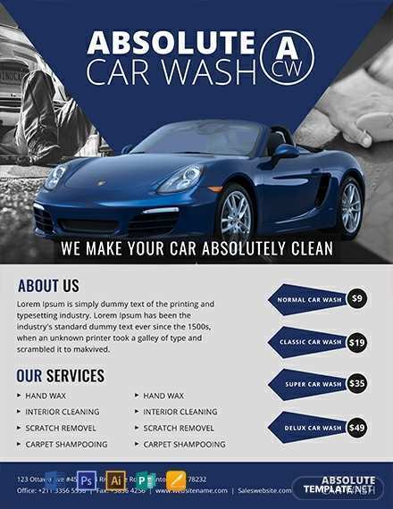 52 Report Car Wash Flyers Templates Layouts for Car Wash Flyers Templates