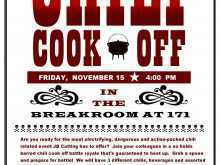 52 Report Chili Cook Off Flyer Template Free in Photoshop with Chili Cook Off Flyer Template Free