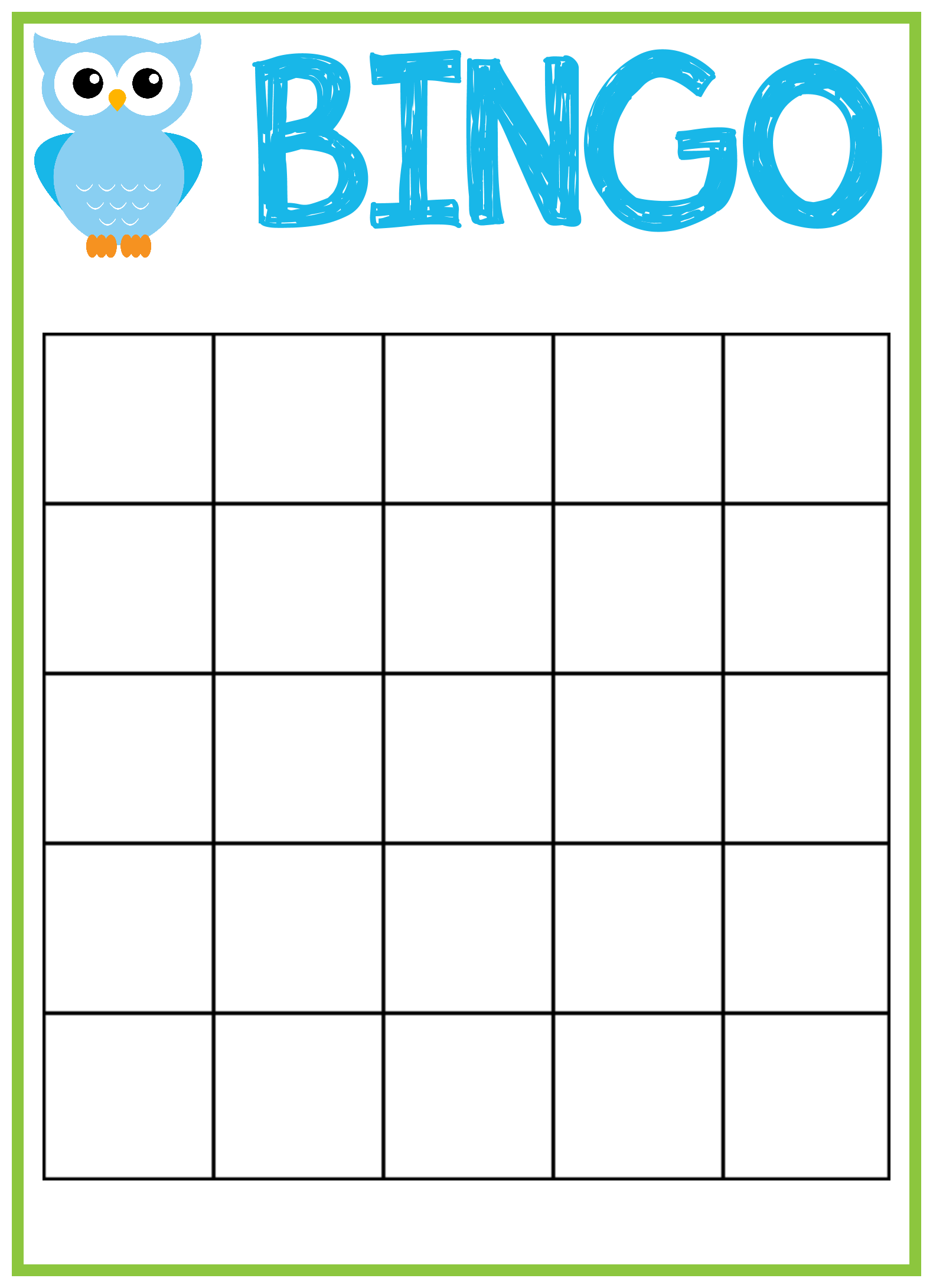 Free Bingo Card Template 21X21 - Cards Design Templates Within Blank Bingo Card Template Microsoft Word