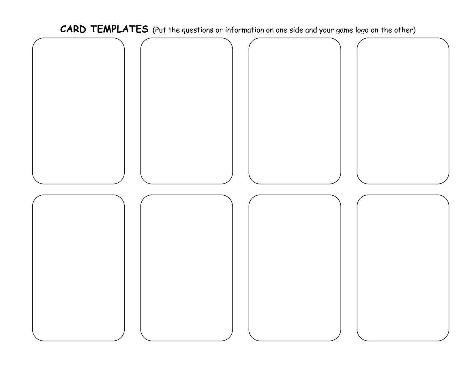 aha card template pdf Intended For Free Printable Blank Flash Cards Template