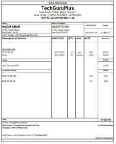 52 Standard Tax Invoice Template Editable For Free with Tax Invoice Template Editable