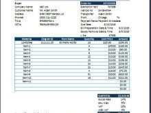 Tax Invoice Template On Excel