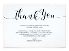 52 Thank You Card Template Wedding Gift Layouts by Thank You Card Template Wedding Gift