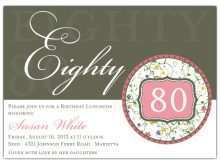 52 The Best 80Th Birthday Card Template Free Download with 80Th Birthday Card Template Free