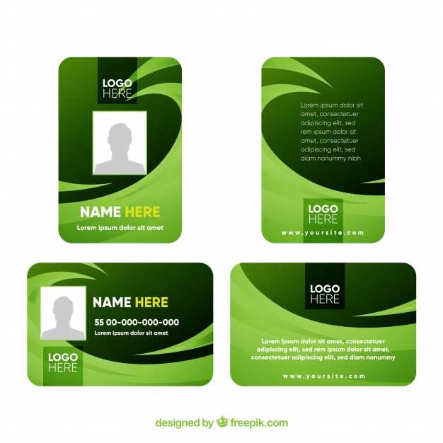 52 The Best Id Card Template Vector Free Download Photo with Id Card Template Vector Free Download