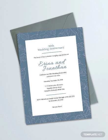 52 Visiting Invitation Card Anniversary Sample PSD File for Invitation Card Anniversary Sample