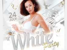 White Party Flyer Template Free