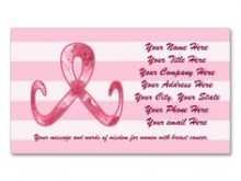 53 Adding Pink Ribbon Thank You Card Template With Stunning Design by Pink Ribbon Thank You Card Template