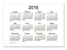 53 Best Business Card Size Calendar Template For Free by Business Card Size Calendar Template