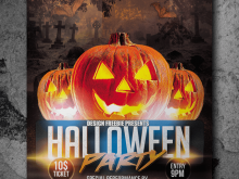 53 Best Halloween Party Flyer Template For Free for Halloween Party Flyer Template