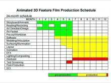 53 Blank Animation Production Schedule Template Layouts by Animation Production Schedule Template