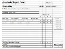 53 Blank Homeschool Report Card Template Excel for Ms Word for Homeschool Report Card Template Excel