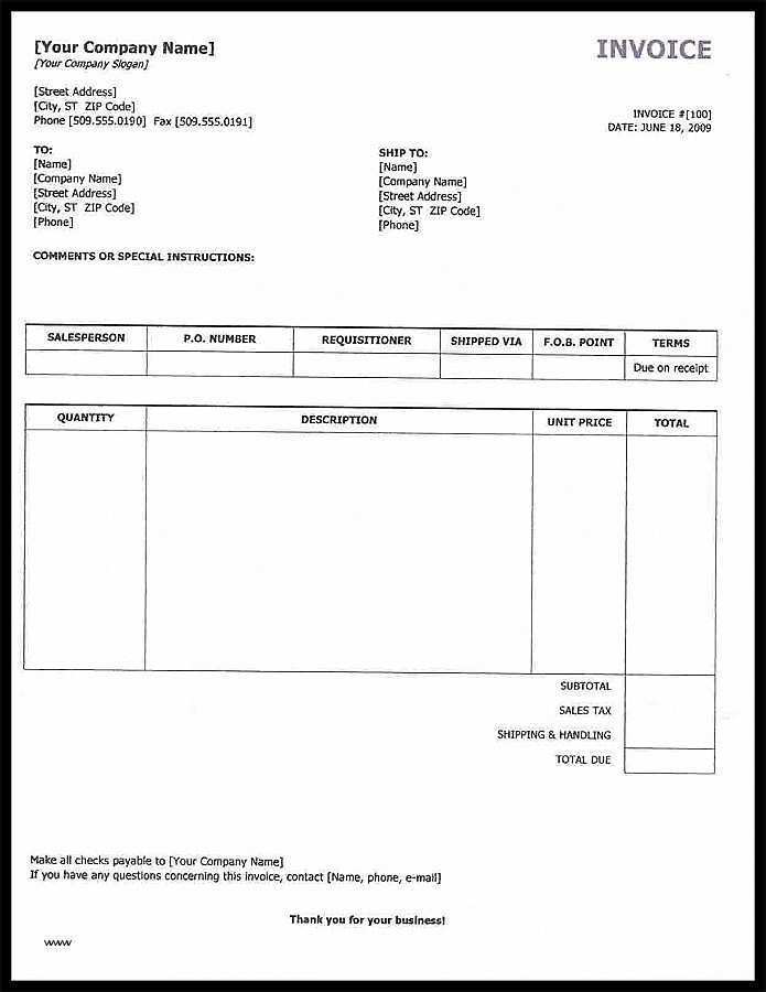 53 Blank Independent Contractor Invoice Template Nz Maker for Independent Contractor Invoice Template Nz