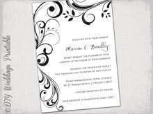 53 Blank Wedding Card Templates In Word With Stunning Design for Wedding Card Templates In Word