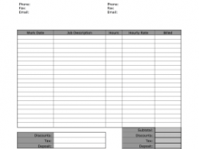 53 Create Basic Labor Invoice Template Templates by Basic Labor Invoice Template
