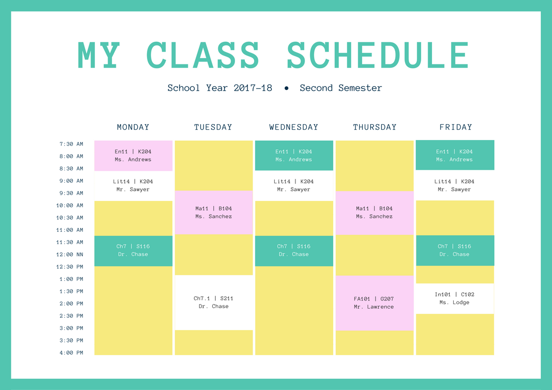 53 Create Gym Class Schedule Template With Stunning Design with Gym Class Schedule Template