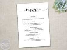53 Create Menu Card Template Birthday Now for Menu Card Template Birthday