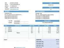 Tax Invoice Template Uk