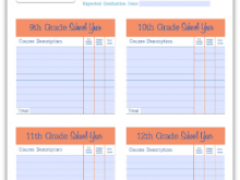 53 Creating Four Year Class Schedule Template With Stunning Design for Four Year Class Schedule Template