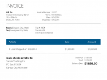 53 Creating Invoice Template For Trucking Company Layouts for Invoice Template For Trucking Company