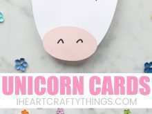 53 Creating Unicorn Card Template Free PSD File by Unicorn Card Template Free
