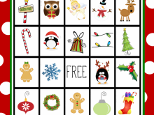 53 Creative Christmas Bingo Card Template Layouts with Christmas Bingo Card Template