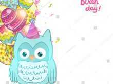 53 Creative Owl Birthday Card Template With Stunning Design with Owl Birthday Card Template