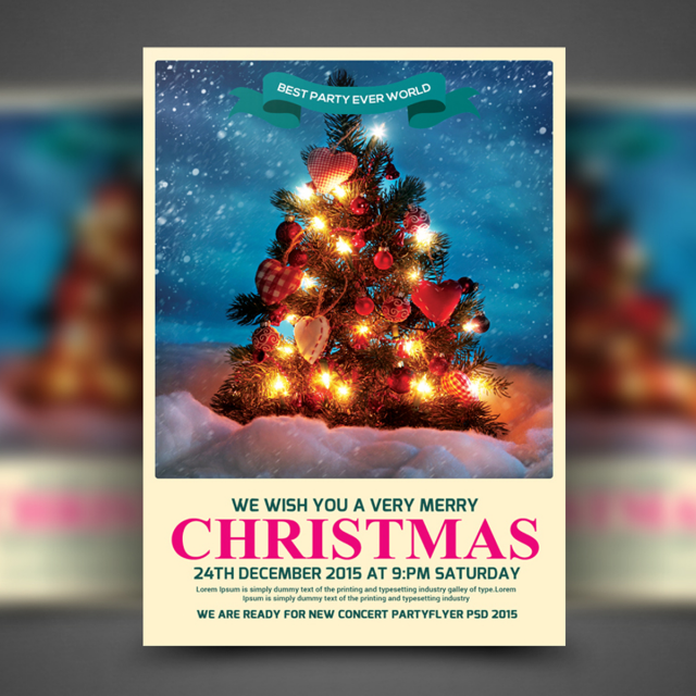 53 Customize Christmas Party Flyer Template With Stunning Design with Christmas Party Flyer Template
