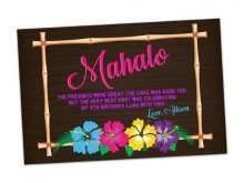 53 Customize Hawaiian Thank You Card Template Now for Hawaiian Thank You Card Template