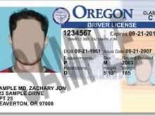 53 Customize Oregon Id Card Template Photo by Oregon Id Card Template