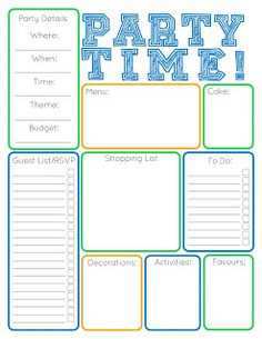 53 Format Birthday Party Agenda Template Now with Birthday Party Agenda Template