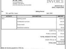 53 Format Invoice Template For Construction Company Layouts with Invoice Template For Construction Company