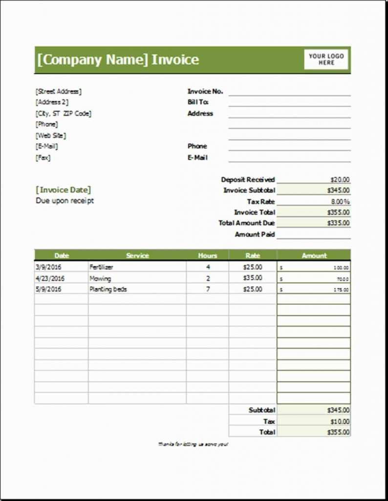 Landscape Receipt Template Cards Design Templates