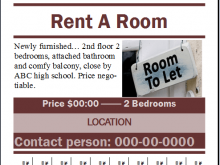 53 Format Room For Rent Flyer Template For Free for Room For Rent Flyer Template