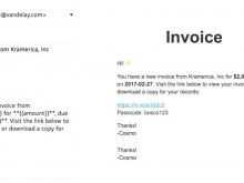 Email Template To Send Invoice