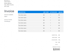 Production Company Invoice Template