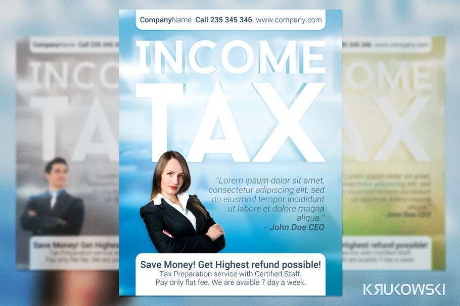 53 Free Printable Tax Preparation Flyers Templates Now with Tax
