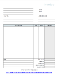 53 How To Create Construction Contractor Invoice Template For Free for Construction Contractor Invoice Template