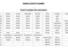 53 How To Create High School Study Planner Template Photo for High School Study Planner Template