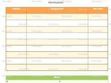 53 Online High School Homework Planner Template Formating by High School Homework Planner Template