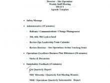 53 Online Quarterly Meeting Agenda Template by Quarterly Meeting Agenda Template
