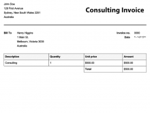 53 Online Tax Invoice Template For Australia Photo with Tax Invoice Template For Australia