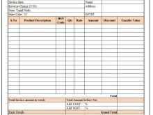 53 Printable Invoice Format In Excel Gst For Free for Invoice Format In Excel Gst